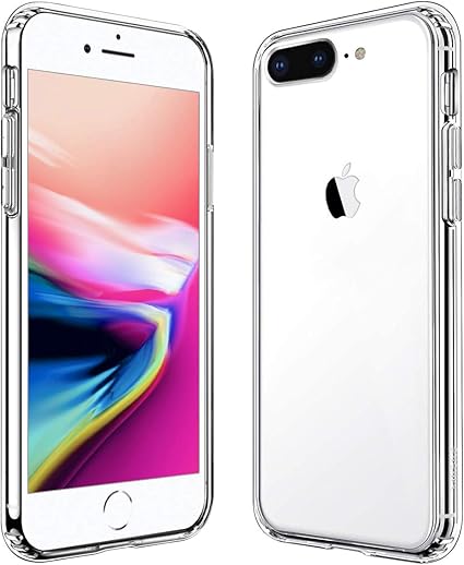 iphone 8 plus ケース iphone 7 plus ケース 透明 2021進化版 耐衝撃 レンズ保護 衝撃吸収 全面 pc tpu 二層構造 滑り止め 軽い フィット感 黄変防止 5 5インチ 対応