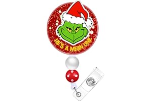 Jupswan Badge Reel Holder Retractable with ID Clip for Nurse Nursing - Name Tag Card Cute Funny Accessories with Alligator Clip for Office Student Work Hospital Women Mean One