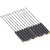 Starfrit Fondue Forks - 12 Plastic Handle and Colored Tips