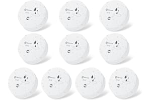 Geevon 2 Pack Water Leak Detectors, 100dB Water Sensor Alarms Flood Detector for Basements, Bathrooms, Laundry Rooms, Kitchens, Garages, and Attics, Water Alarms Battery-Operated (Battery Included)