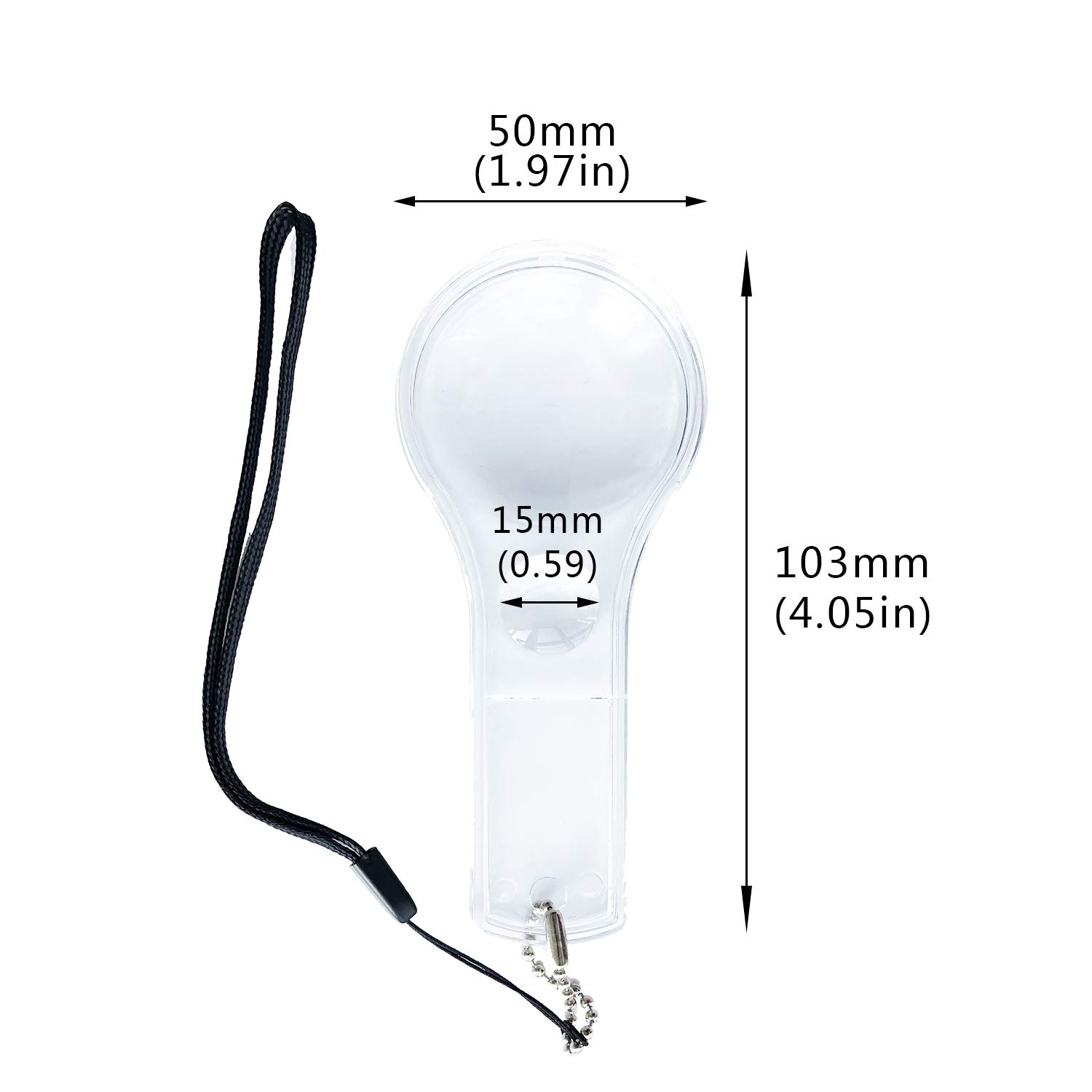 24 Pack Hand Lens 10X Plastic Magnifier Mini Hand-held Magnifying Glasses for Kids, Classroom, Reading, Outdoors, Science Observation