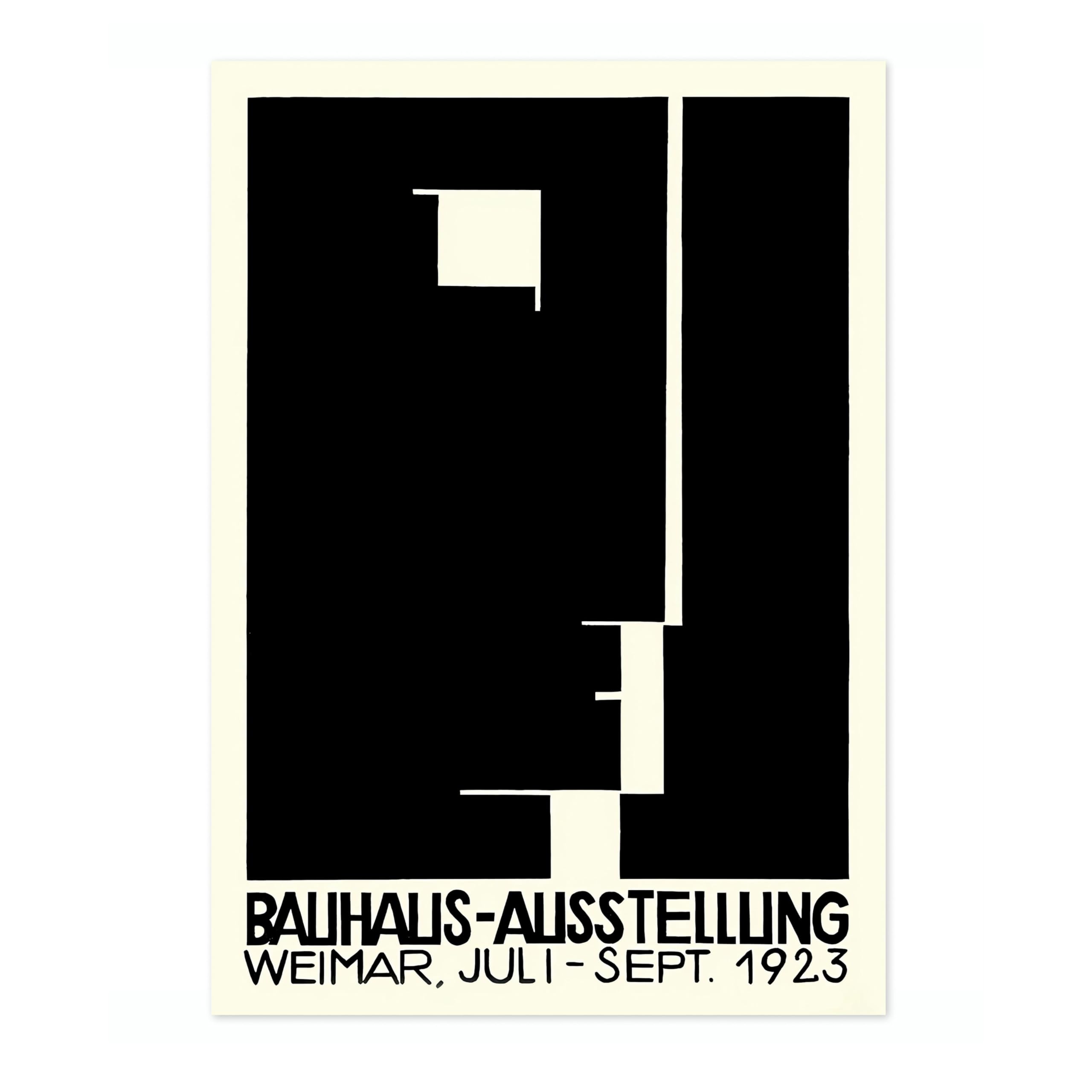 Bauhaus Face Poster, Bauhaus Print, Framed Abstract Art, Mid-Century Wall Art, Modern Home Decor, Gift Idea, Archival Matte, A5 (Print Only) - 21x14.8cm