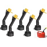 5 Pack Gas Can Spout Replacement/Fuel Gas Can Jug Spouts Nozzles Rings and Caps for Blitz 900302 900092 900094 Old Style Fits Gas &amp; 4 Gal, 5 Gal Can