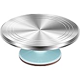 Kootek Aluminium Alloy Revolving Cake Stand 12 Inch Rotating Cake Turntable for Cake, Cupcake Decorating Supplies