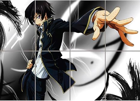Doppelganger33 Ltd Code Geass Lelouch Zero Anime Manga Wall Art Multi Panel D Affiche 47x33 Pouces Amazon Fr Cuisine Maison