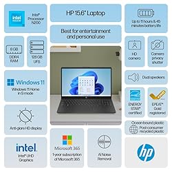 HP Laptop Computer 2024, 15.6" HD