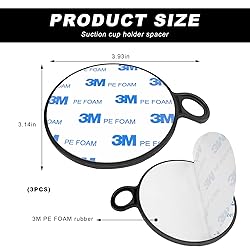 DXNQ 3 PCS Dashboard Pad Mounting Disk for Suction