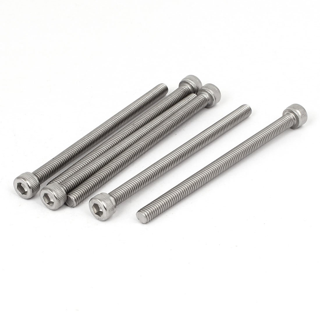Uxcell M6 x 90mm Thread 304 Stainless Steel Hex Socket Head Cap Screw Bolt DIN912 6pcs