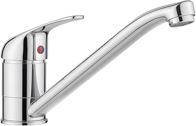 JASSFERRY Single Top Lever Kitchen Mixer Tap Chrome 360° Swivel