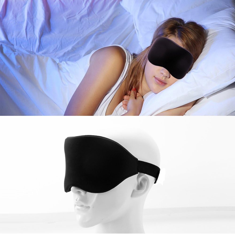 DearDeal Eye Mask / Sleep Mask Lightweight Soft Memory Foam Sleeping Masks for Men Women with Ear Plug Set (Style 2)