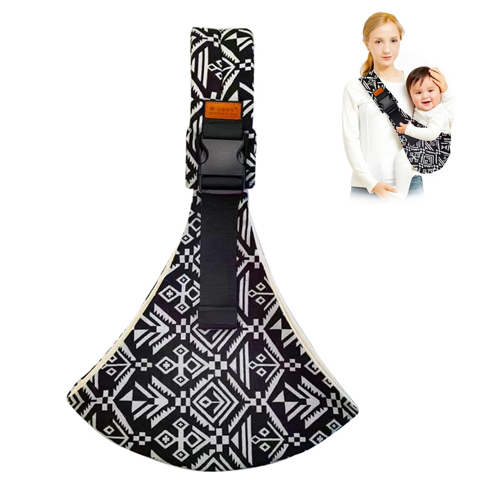 Photo 1 of Baby Sling Carrier,Toddler Carrier, 2025 New Baby Sling,Portable and Lightweight Sling,Non-Slip Hip Seat Carrying 10-30lbs(Blacksail)