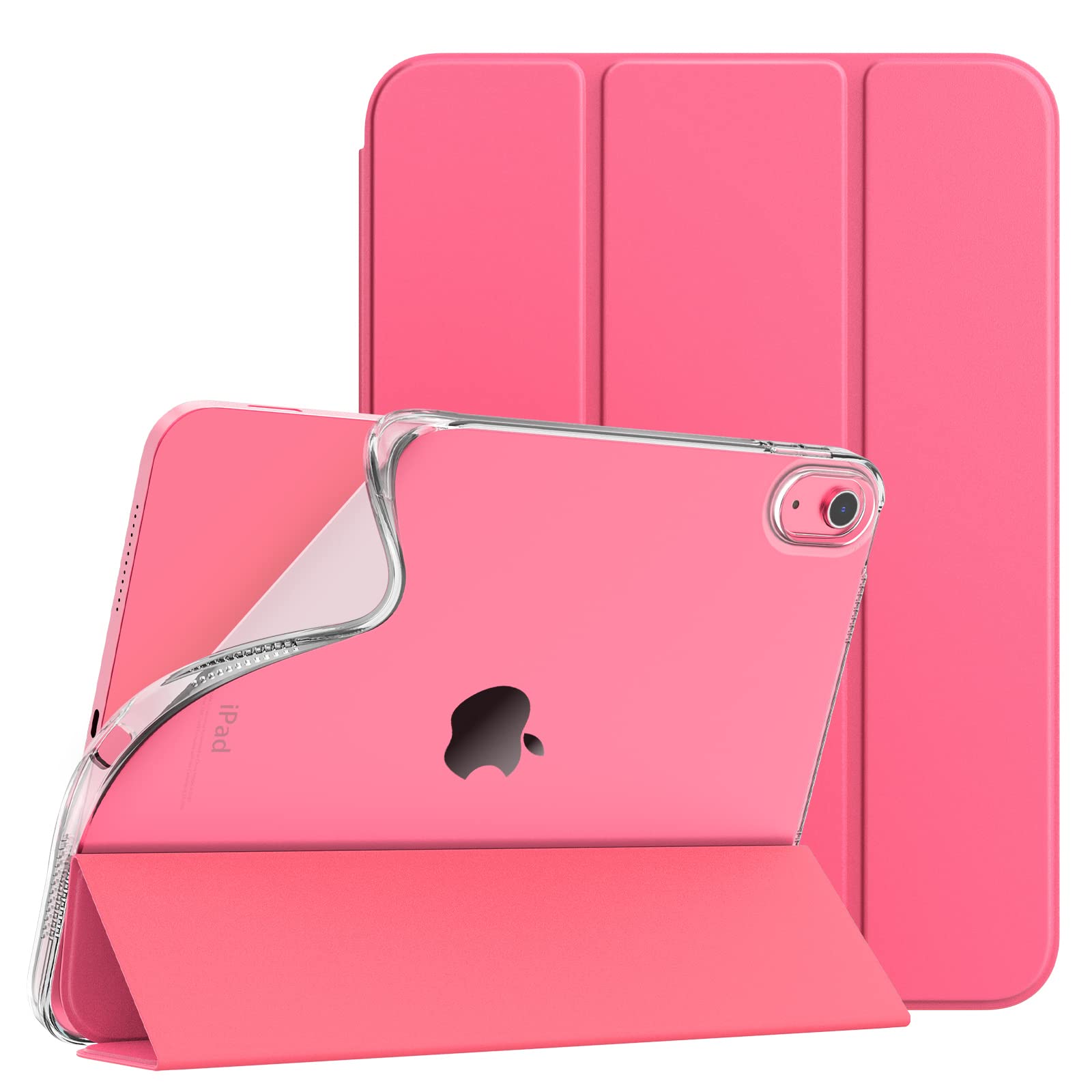 TiMOVO Case for iPad (A16) 11th Generation 11 Inch 2025, iPad 10th Generation Case 10.9 Inch 2022, Slim Soft TPU Translucent Frosted Back Cover for 11th/10th Gen, Auto Wake/Sleep - Watermelon Red — image 1