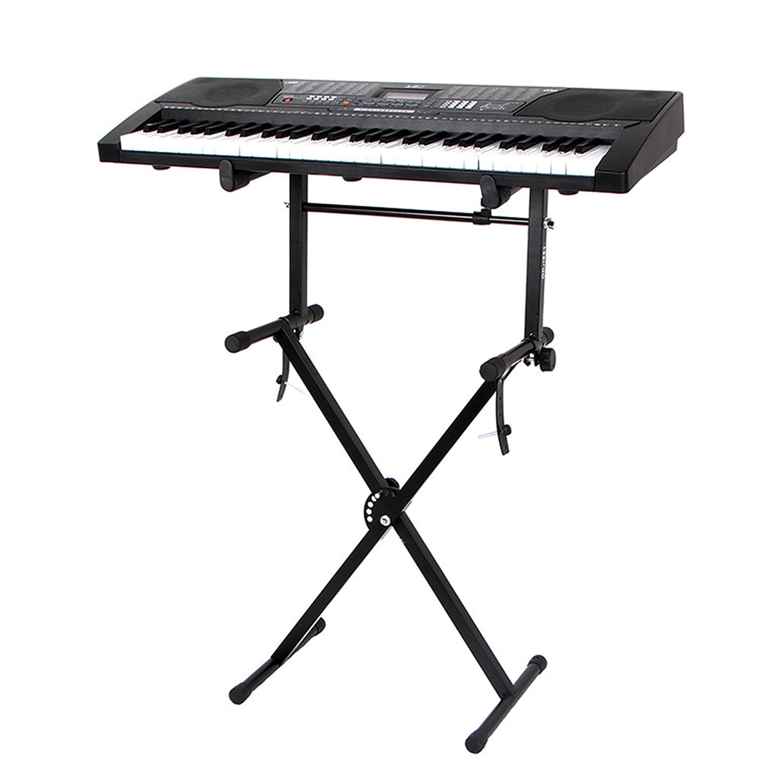Vaguelly Second Tier Keyboard Stand, Universal Keyboard Stand 2 Tier Adapter Stable Addition Stand for X- Style Keyboard Stand