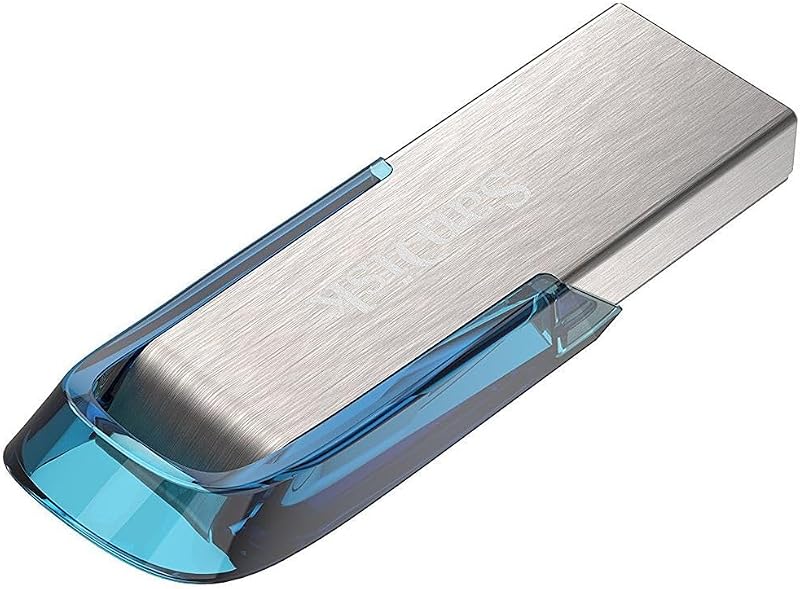 SanDisk 128GB Ultra Flair USB 3.0 Flash Drive Tropical Blue 150MB/s