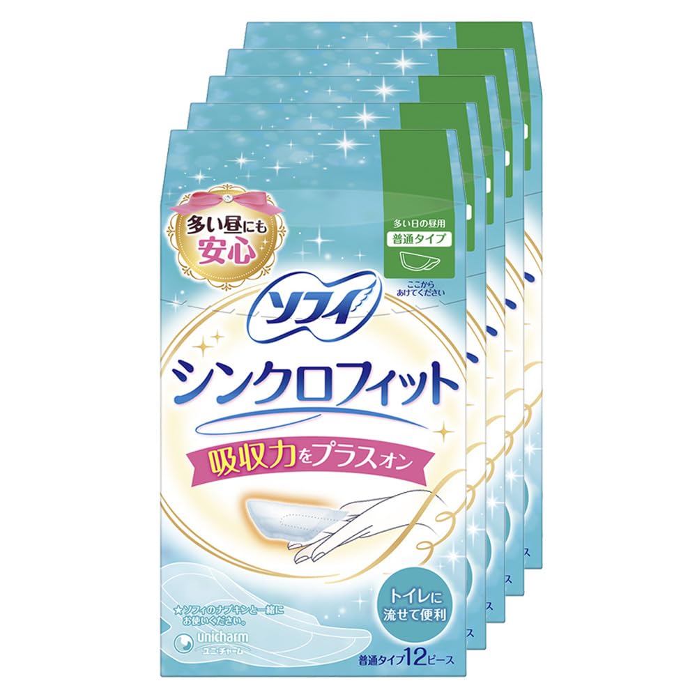 ソフィ Sofy 【まとめ買い】 シンクロフィット 12ピース×5個パック(unicharm Sofy)商品画像