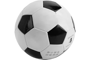 Traditional Soccer Ball, Football Black White Socce Match for Indoor Outdoor Excercise Team Training