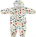 Baby Rainsuit Baby Girls Baby Boys Infant Outdoors Rain Suit Toddler Kids Rain Coverall Rain Pants1-12 T Yellow