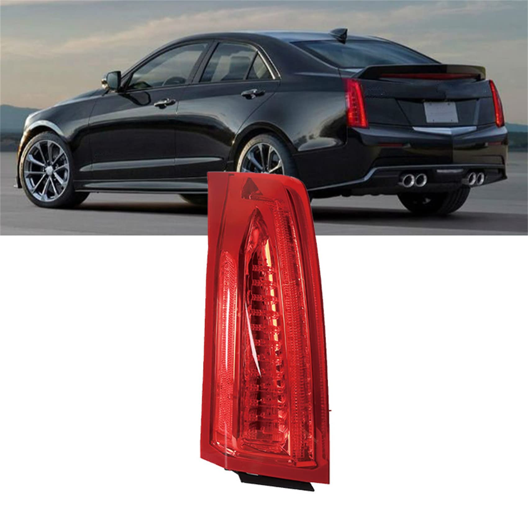 Photo 1 of labwork Driver Side Tail Light Replacement for ATS Sedan 2013-2017 Rear Tail Light Brake Lamp Assembly LH Left Side 84081571 GM2800260