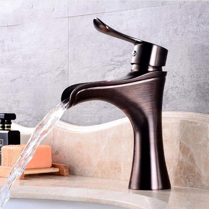 Grifo Grifo baño sola manija de latón Recipiente Cuenca del grifo