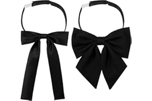 Tucnoeu Bow Tie for Women - 2Pcs Women's Bow Ties,Pre-tied Adjustable Bowties