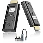 TONGTION Wireless HDMI Extender, Wireless HDMI Transmitter and Receiver, 2.4/5GHz Plug & Play, for Streaming Video and Audio to Monitor from Laptop/Pc/Tv Box(1080P-NEW)