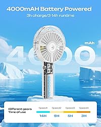 Otlonpe Handheld Misting Fan Portable, 4000mAh