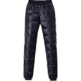 YEEFINE Men's Snow Pants Winter Warm Down Pants Insulated Utility Puffer Pants Ski Camping Trousers