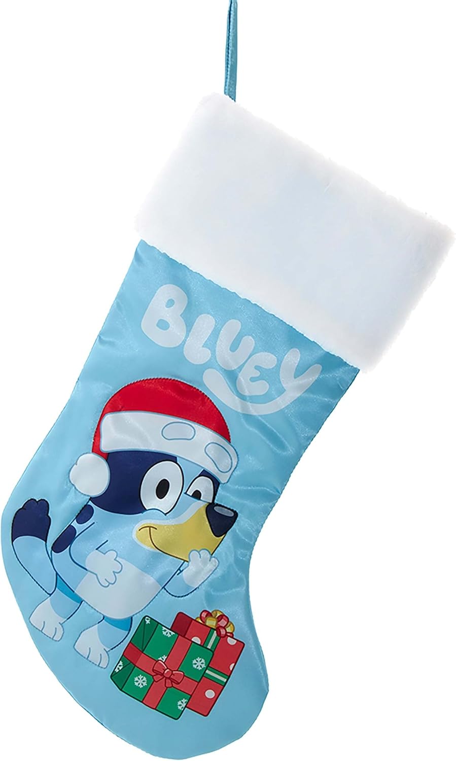 Stockings & Holders - Kurt Adler Bluey with Presents Christmas Stocking - Officially Licensed - Holiday Decoration