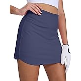 CHALLMOTI Women's Golf Skirt Tennis Skorts for Woman High Waisted with Shorts Pockets Athletic Workout