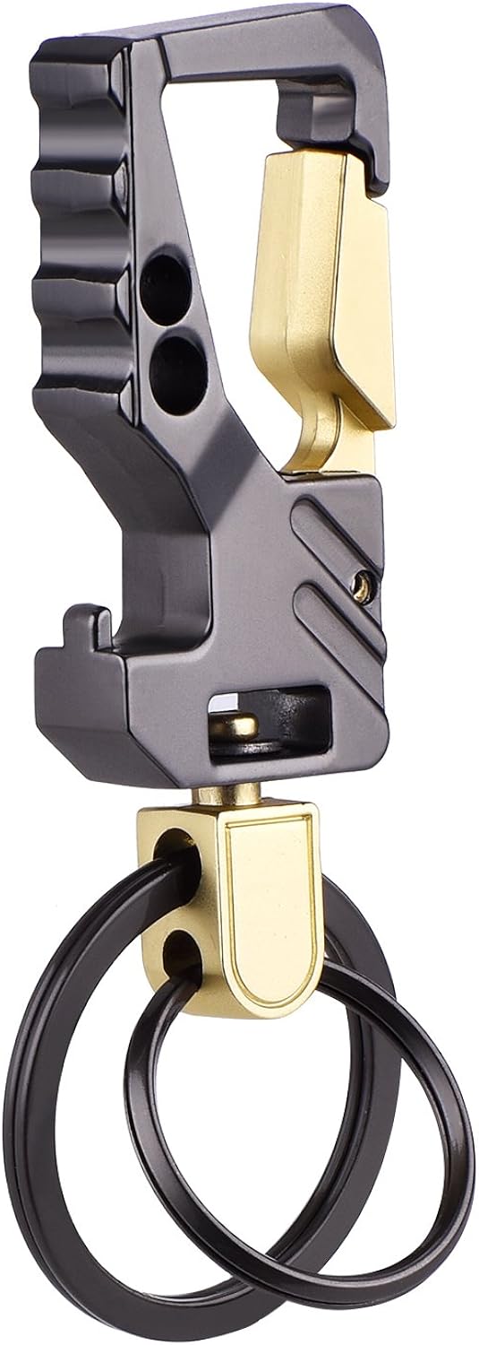 2 Pack Car Key Chain Bottle Opener Keychain for Men and Women (Gun and Gold): Automotive
