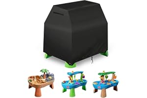 MOTIONFREE Water Table Cover Fit Rain Showers Splash Pond Water Table,Outdoor Water Table Toys Cover for Water Table for Toddlers