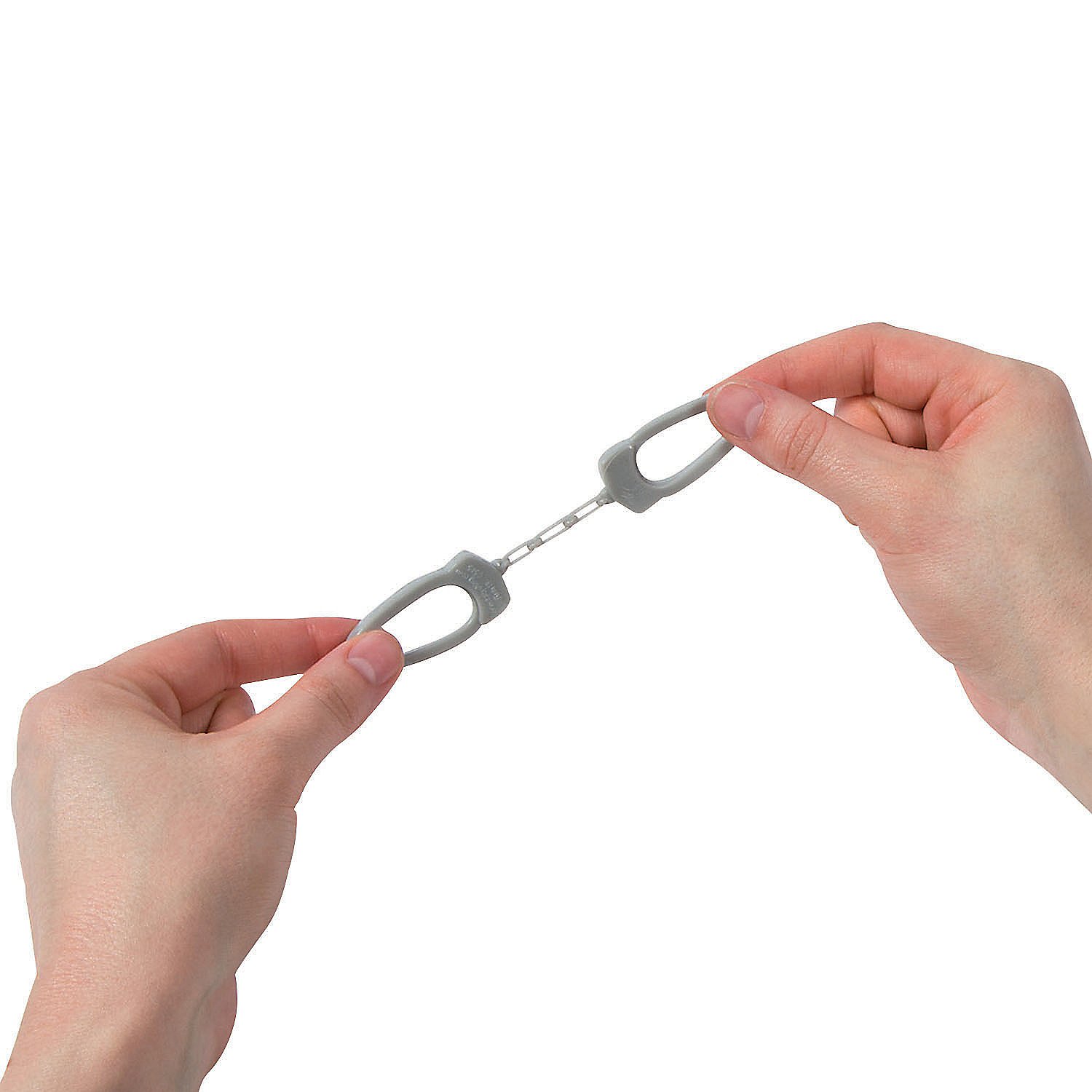 Pack of 12 Prize Rubber Mini Handcuffs 3.5 Inches Piñata Fillers Bag