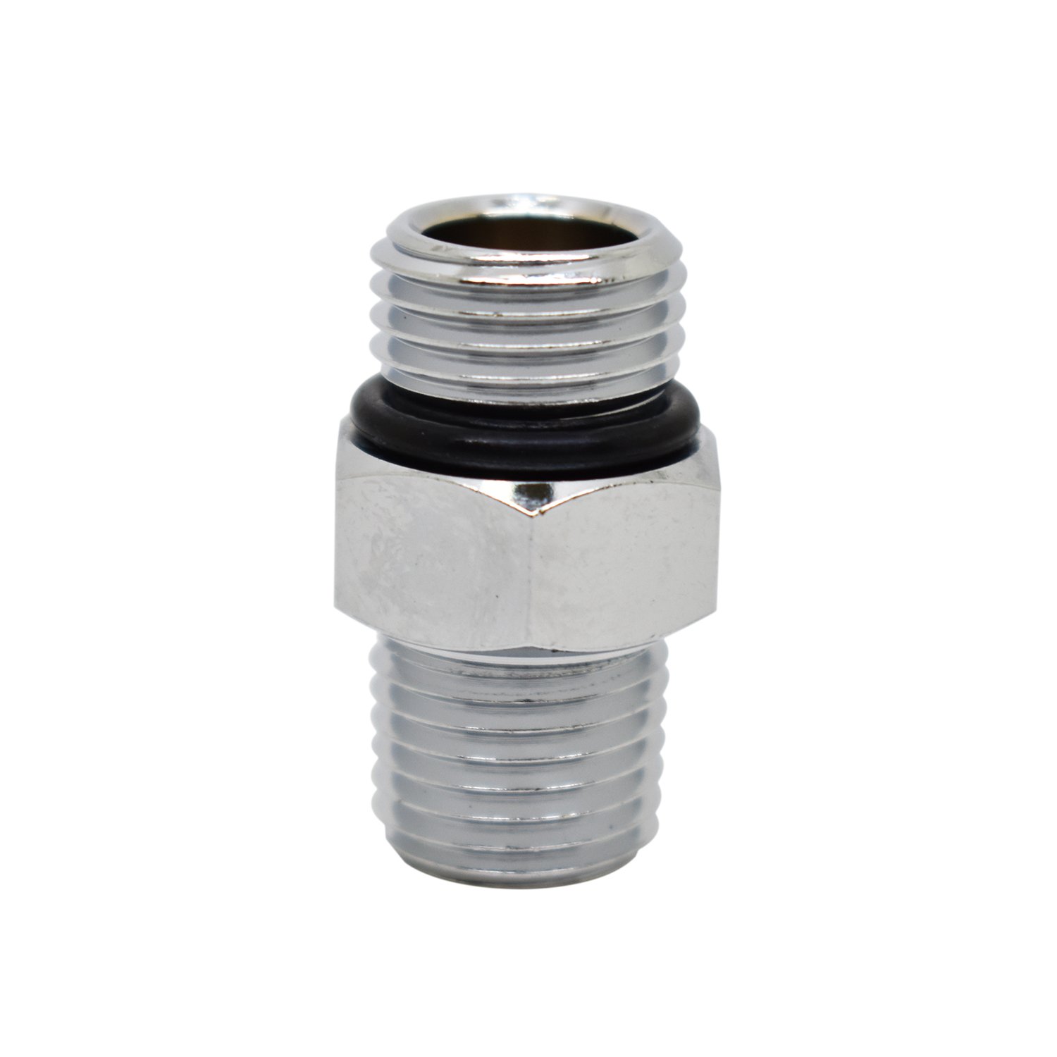 Scuba Choice Scuba Diving Male 9/16-18 to Male 1/4" NPT Adaptor, Silver