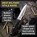 Tactical Knife - Survival Fixed Blade - Best Outdoor Military Knives for Camping Bushcraft or Self Defense - Large Stainless Steel Blade Full Tang Handle Tactical Knofe - Comes with E Book 2791 U-PQ