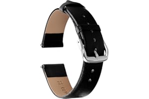 Amaxiu Vintage Leather Watch Band Soft Calfskin Universal Replacement Watch Strap with Stainless Steel Buckle, 18mm/20mm/22mm