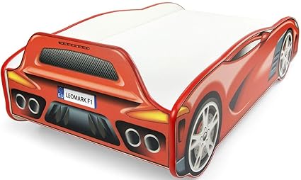 Letto Letti Per Bambini In Legno Materasso Dimensioni 140x70 Sport Car Auto Rosso Da Corsa Letto Singolo A Forma Di Macchina Cars Camera Per Bambini