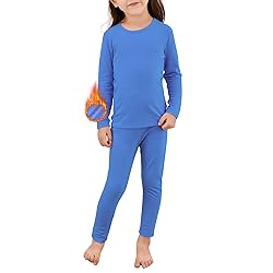 Zando Girls Thermal Underwear Set for Kids 3T-4T