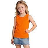ZFZDRen 2T-12Y Baby Toddler Girl Tank Tops Sleeveless Undershirt Kids Solid Color Shirt Casual Tee