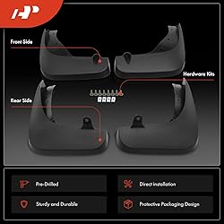 A-Premium Set of 4PCS Mud Flaps Splash Guards