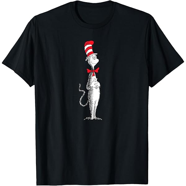 Cat In The Hat Hat Seuss Cat In The Hat Big Hat Black Men's T