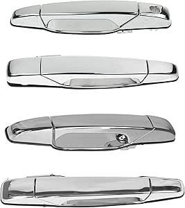 Amazon Com American Brother Designs Abd 1403gaz Summit White Silverado Sierra Door Handles Set Of 4 No Logo Automotive