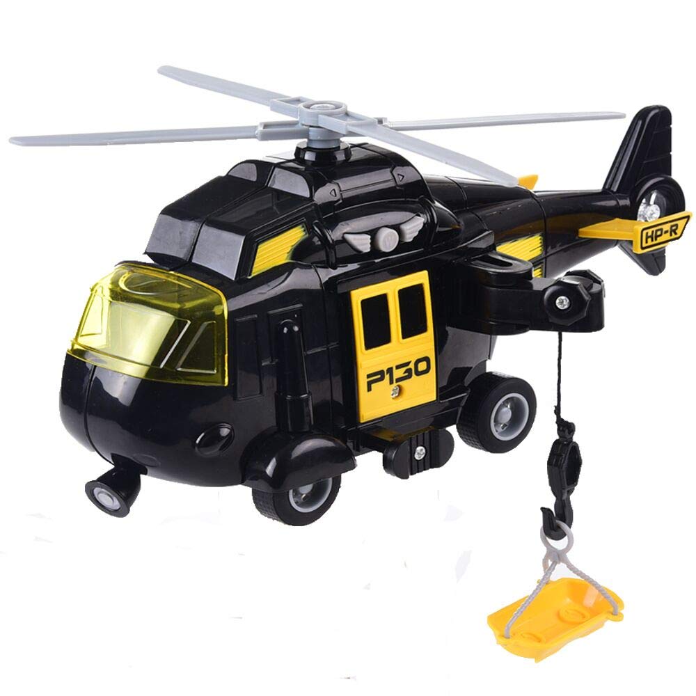 Military Helicopter Airplane Toy Lights and Sounds for Kids boys Age 3