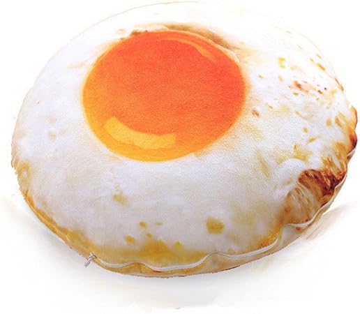 Amazon 目玉焼き 抱き枕 本物 そっくりなクッション リアル 3d 座布団 ぬいぐるみ おもしろグッズ おしゃれ カバー プレゼントに最適 目玉焼き ぬいぐるみ おもちゃ