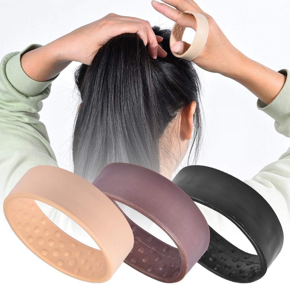 3pcs Silicone Foldable Hair Band Stationarity Elastic Hair Bands Hair Accessories Hair Tool For Women Ponytail Holder Simple Multifunctional Hair Tie Accessories
