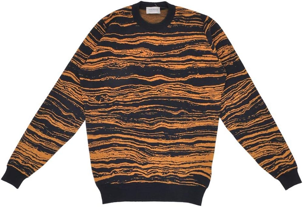 Amazon ジョンスメドレー John Smedley メリノウールニット メンズ クルーネックセーター ミッドナイト Bedrockベッドロック 並行輸入品 セーター 通販