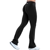OQQ Women's High Waisted Flare Leggings Butt Lifting Yoga Pants | Tummy Control Bootcut Workout Pants, Stretch Athletic Gym Leggings for Running Pilates Everyday