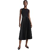 Theory Women's Crew Sleeveless Pleated Dress