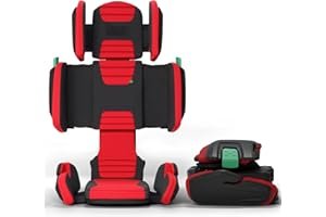 Mifold Hifold Adjustable Kids High Back Booster Car Seat with Strap – Racing Red