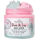 Bella &amp; Bear Rose &amp; Ivy Body Scrub - Vegan &amp; Cruelty-Free Oil-Free Exfoliator | Polish Your Skin to Perfection | 6.7oz of Floral Bliss for All Women