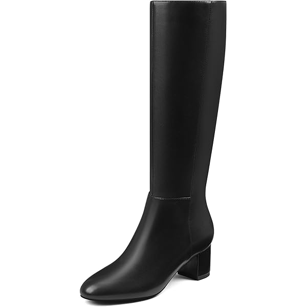 Amazon.com | Elbslutt Women's Knee High Platform Gogo Boots Chunky